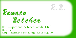 renato melcher business card